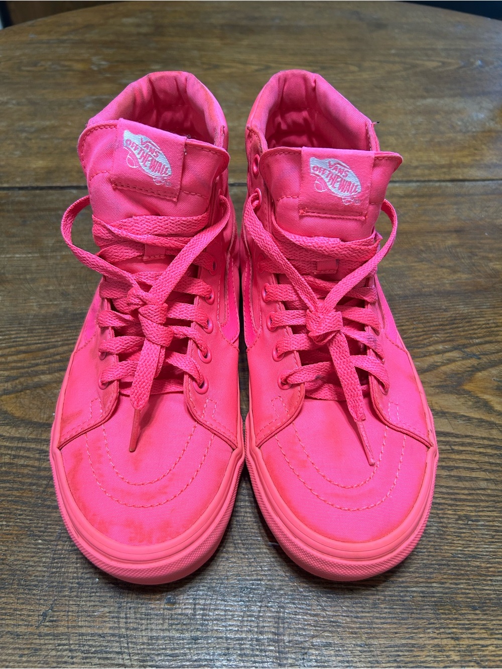 Vans Unisex High-Top Sneakers in Hot Pink